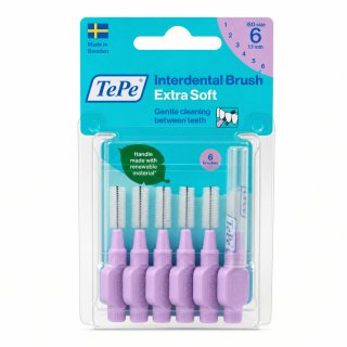 TePe Interdental Brush interdentale borsteltjes Extra Soft 6 pcs 1,1 mm
