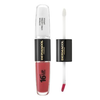 Dermacol 16H Lip Colour Extreme Long-Lasting Lipstick langhoudende lippenstift en gloss in twee fasen No. 06 8 ml