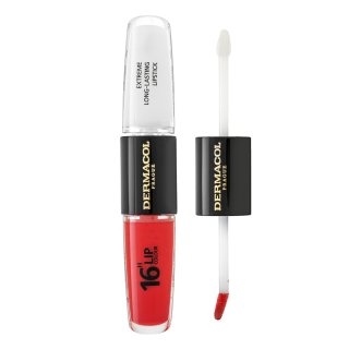 Dermacol 16H Lip Colour Extreme Long-Lasting Lipstick langhoudende lippenstift en gloss in twee fasen No. 36 8 ml