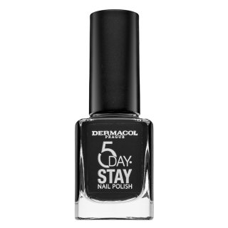 Dermacol 5 Day Stay Nail Polish Nagellak 55 Black Onyx 11 ml