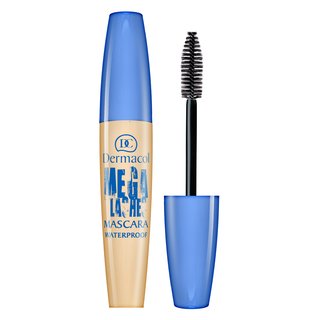 Dermacol Mega Lashes Mascara Waterproof waterproof mascara voor wimperverlenging en volume Black 12,5 ml
