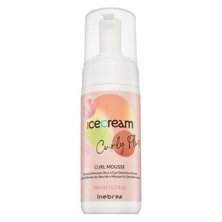 Inebrya Ice Cream Curly Plus Curl Mousse behandelingsschuim voor krullend haar 150 ml