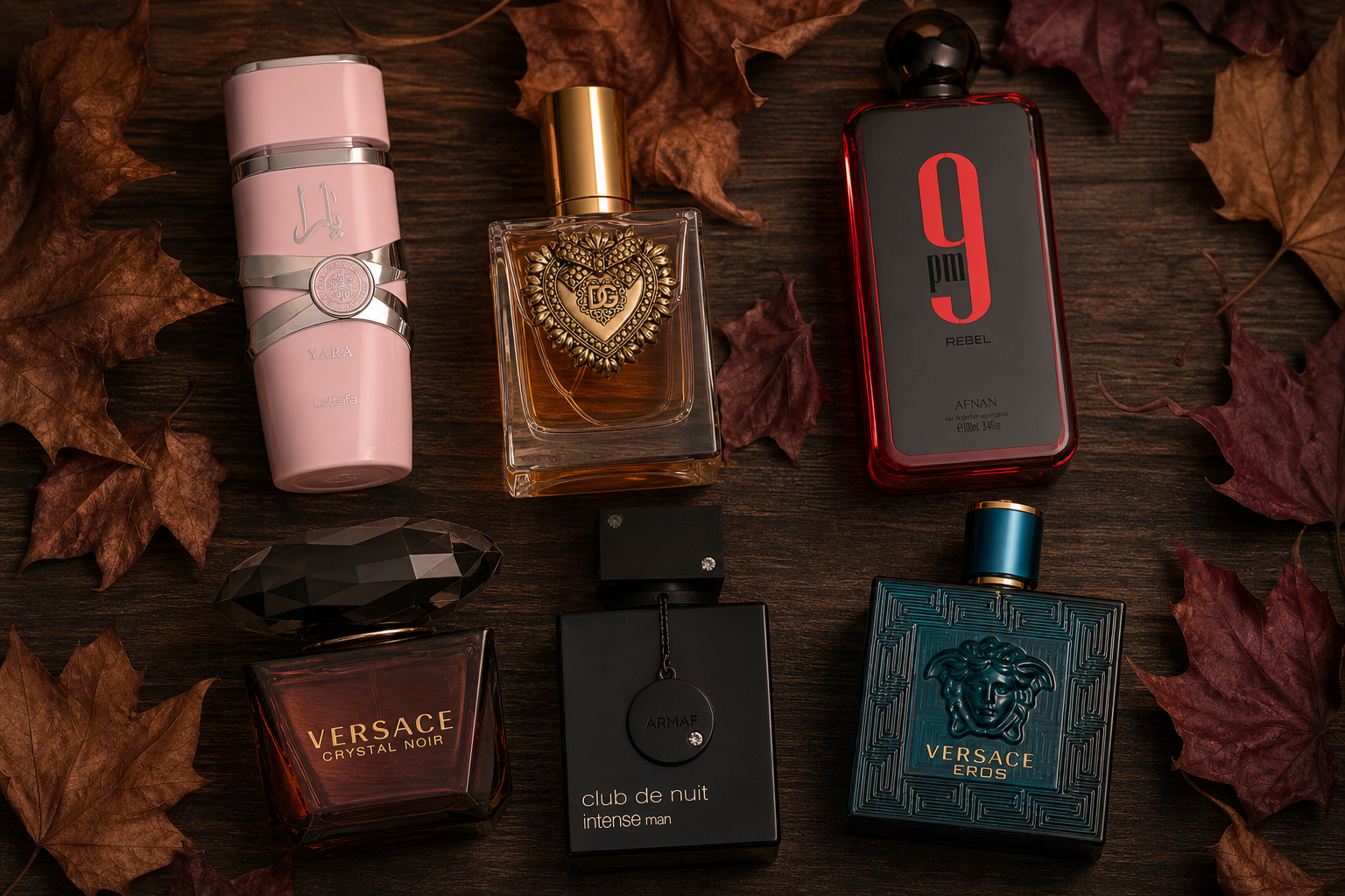 Opslag van parfums en herfstselectie: drie geuren voor haar, drie voor hem