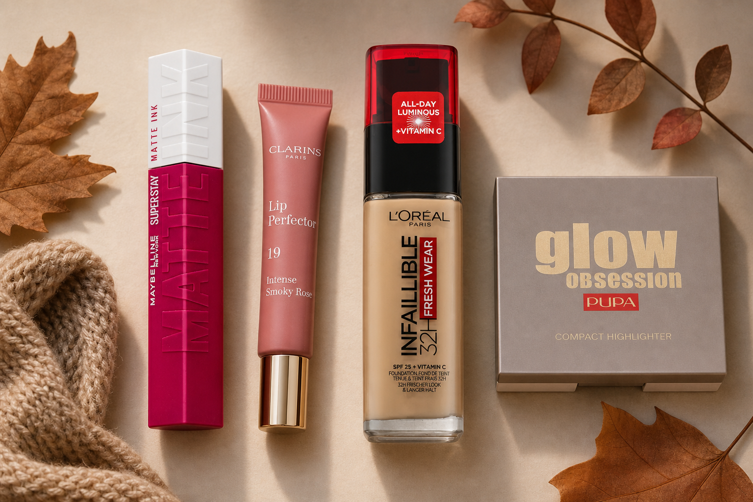 Herfsttrends in make-up: vollere lippen en stralende huid