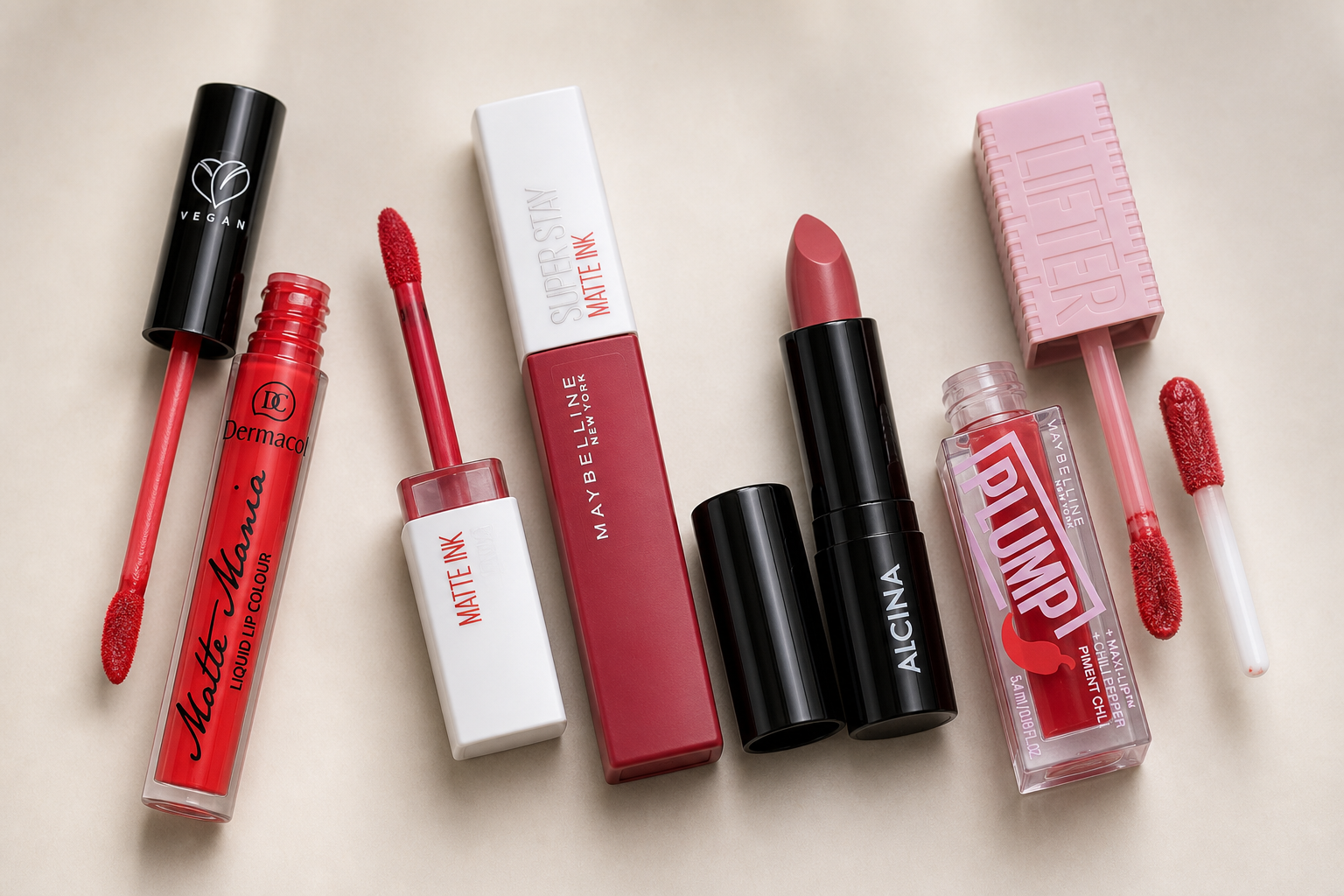 Hoe kies je een lipstick op basis van de finish: mat, crème, glanzend of vloeibaar