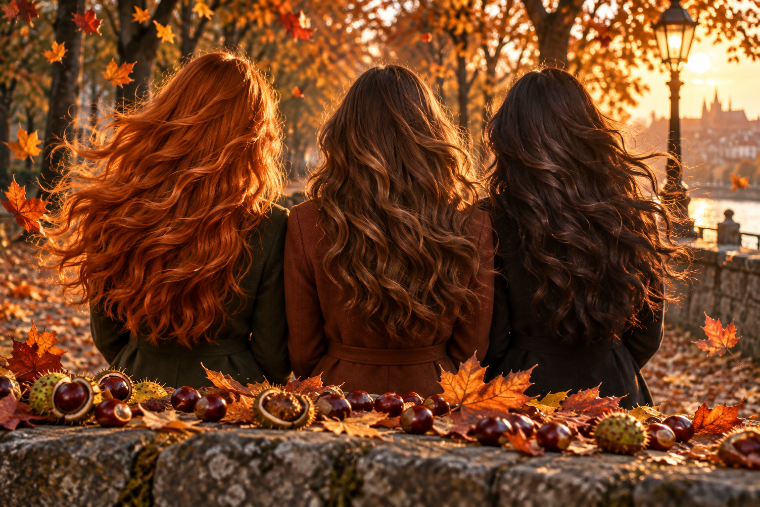 Herfstkleuren in je haar: koper, kastanje, chocolade
